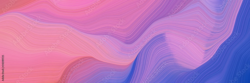 Obraz premium creative elegant graphic with pastel violet, royal blue and medium purple color. modern soft swirl waves background design