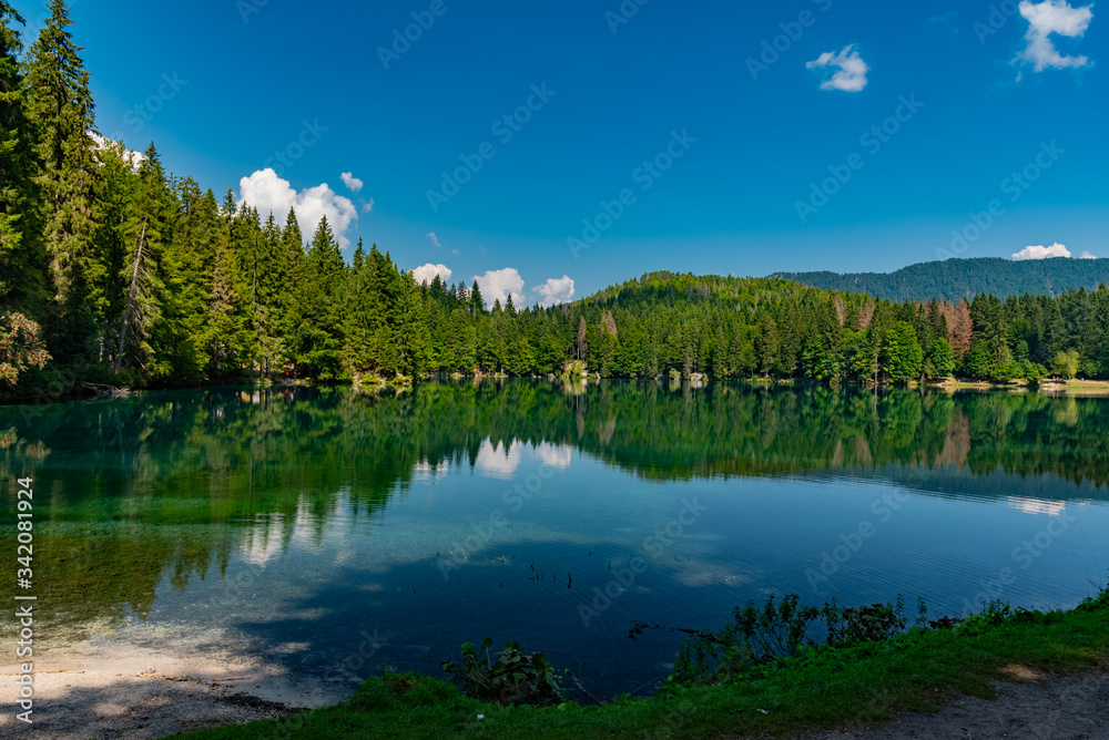 panorama of slovenia in summer