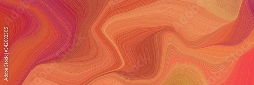 background elegant graphic with indian red, firebrick and sandy brown color. modern soft curvy waves background design