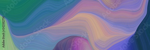 beautiful elegant graphic with light slate gray, rosy brown and teal blue color. smooth swirl waves background design