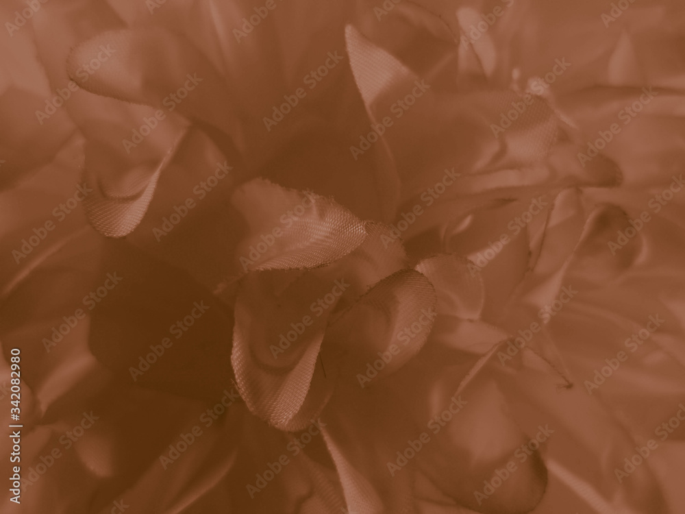 Fototapeta premium Beautiful abstract color black and yellow flowers on black background and gold flower frame and brown leaves texture, dark background, orange and gold love banner, brown and dark background