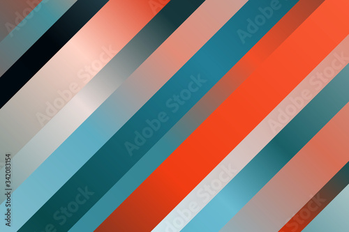 Blue and red lines and stripes vector background.