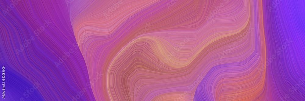 Fototapeta premium creative elegant graphic with mulberry , dark slate blue and blue violet color. smooth swirl waves background illustration