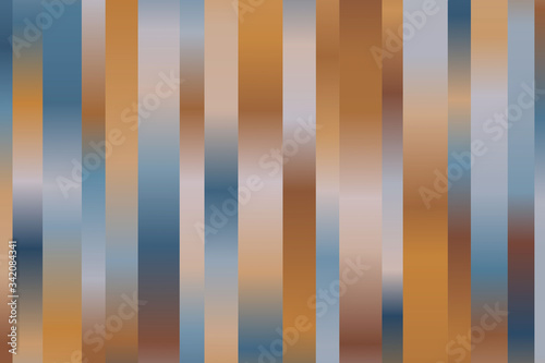 Blue, yellow and brown stripes vector background.