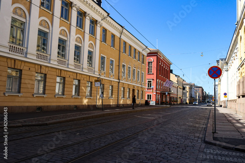 street in the old town of Helsinki