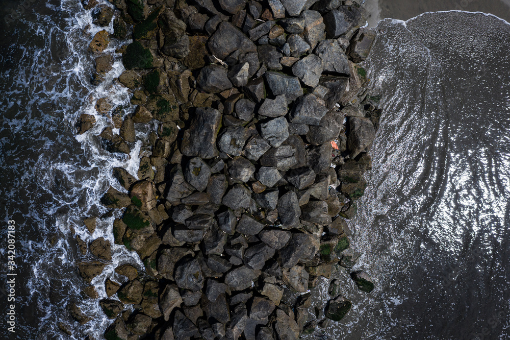 Naklejka premium Shoreline from above