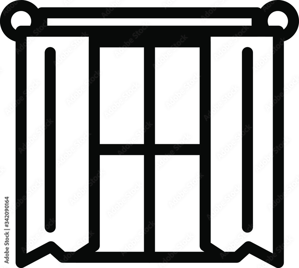 Window icon black and white. Enjoy your package. Window icon black and white. Enjoy your package.