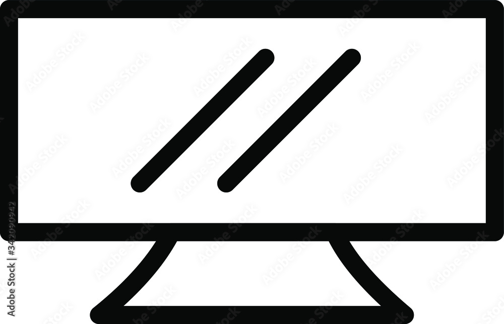 Television icon black and white. Enjoy your package. Television icon black and white. Enjoy your package.