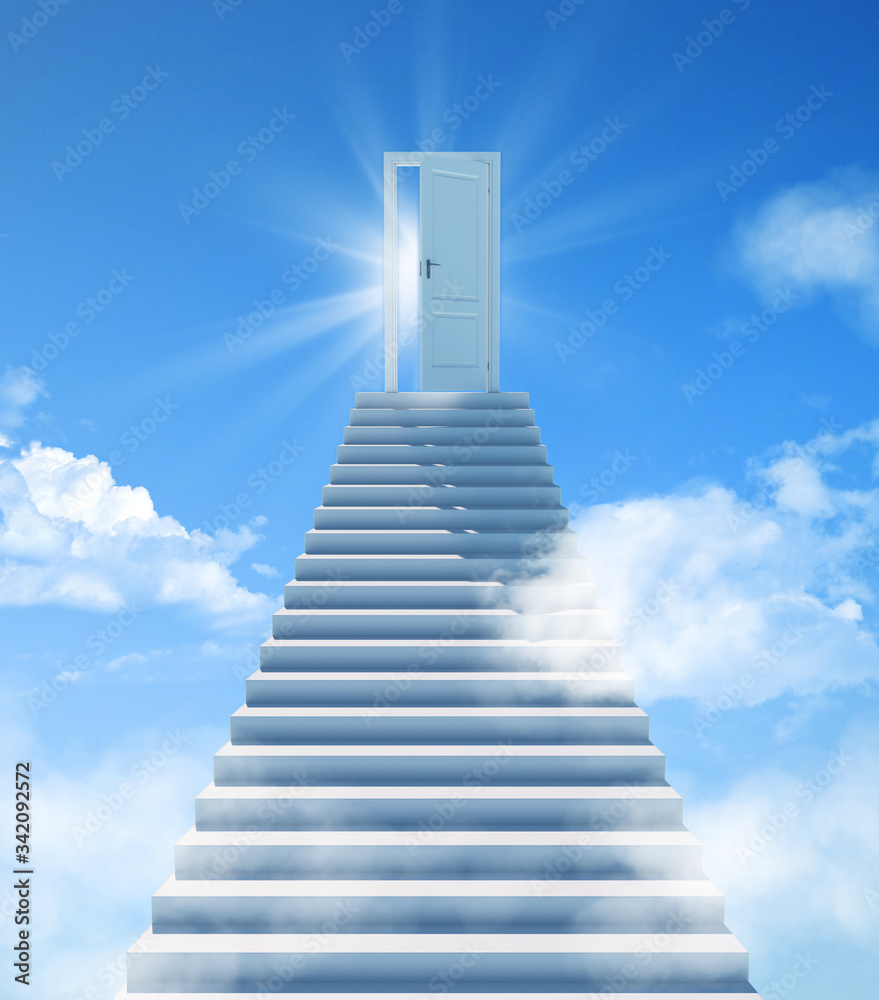 stairs heaven paradise cloud dream freedom liberty business