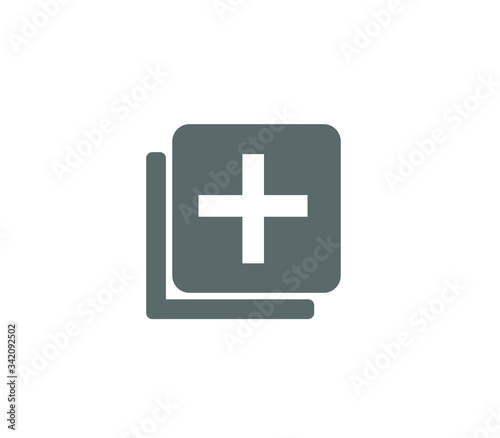 add playlist icon isolated on white background, add on playlist 