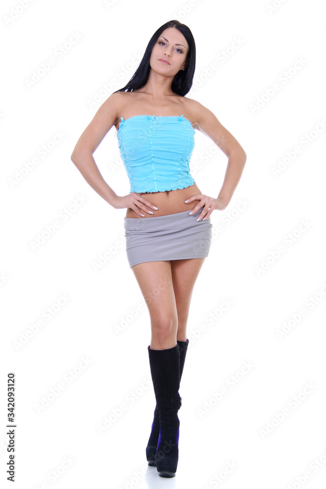 Portrait of a young beautiful brunette woman Portrait of a young beautiful brunette woman
