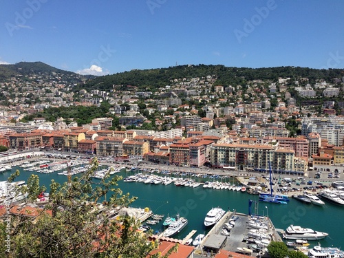 Fototapeta Naklejka Na Ścianę i Meble -  Harbour view in Nice, France.
