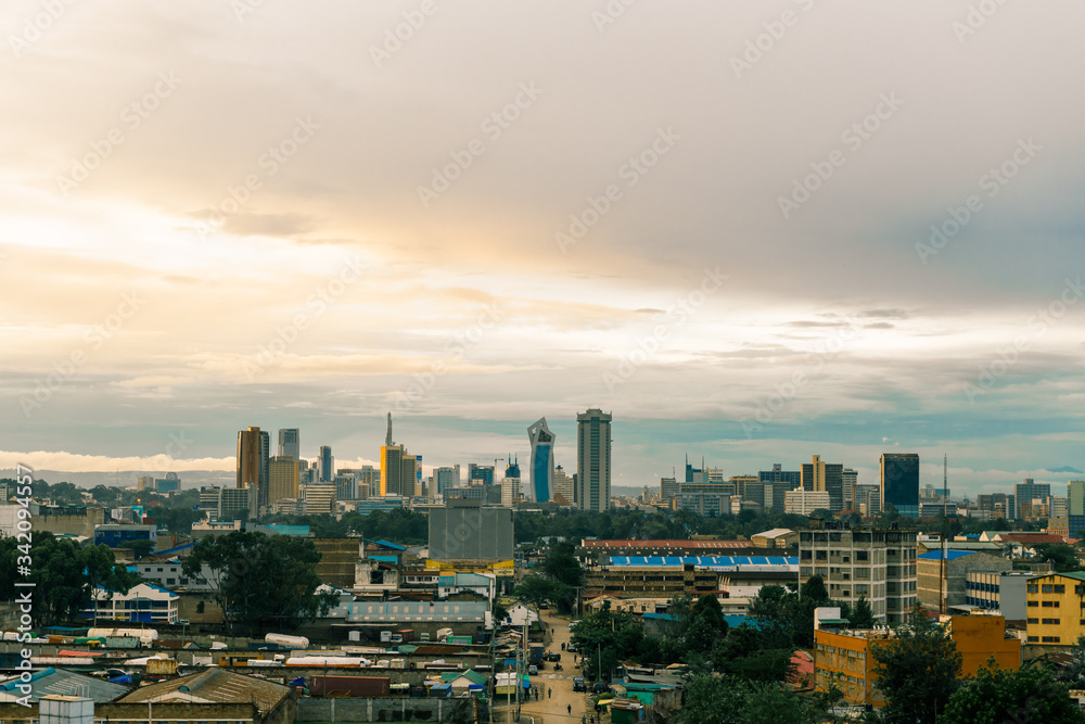 View of the city of Nairobi