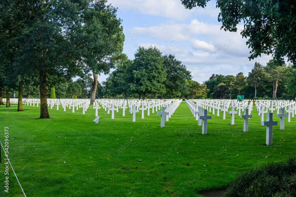 american cemetery in normandy, france