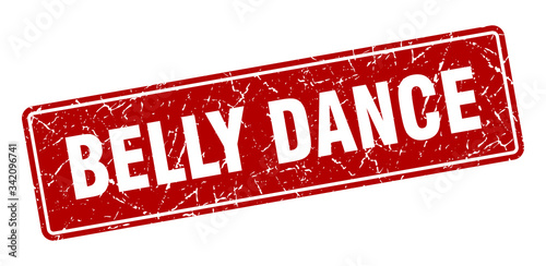 belly dance stamp. belly dance vintage red label. Sign