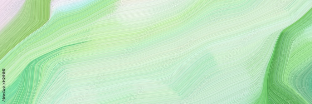 smooth creative elegant graphic with tea green, medium sea green and dark sea green color. elegant curvy swirl waves background design