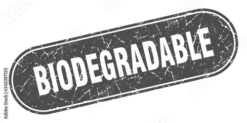 biodegradable sign. biodegradable grunge black stamp. Label