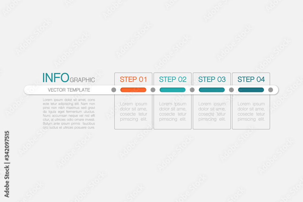 Vector iInfographic template for business, presentations, web design, 4 options. Vector iInfographic template for business, presentations, web design, 4 options.