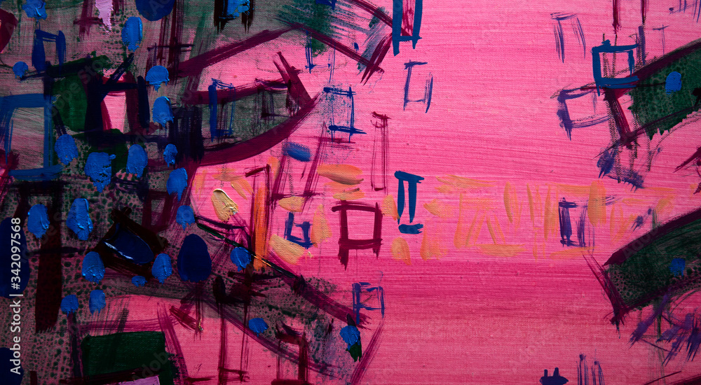 Obraz premium oil painting fragment, abstract illustration