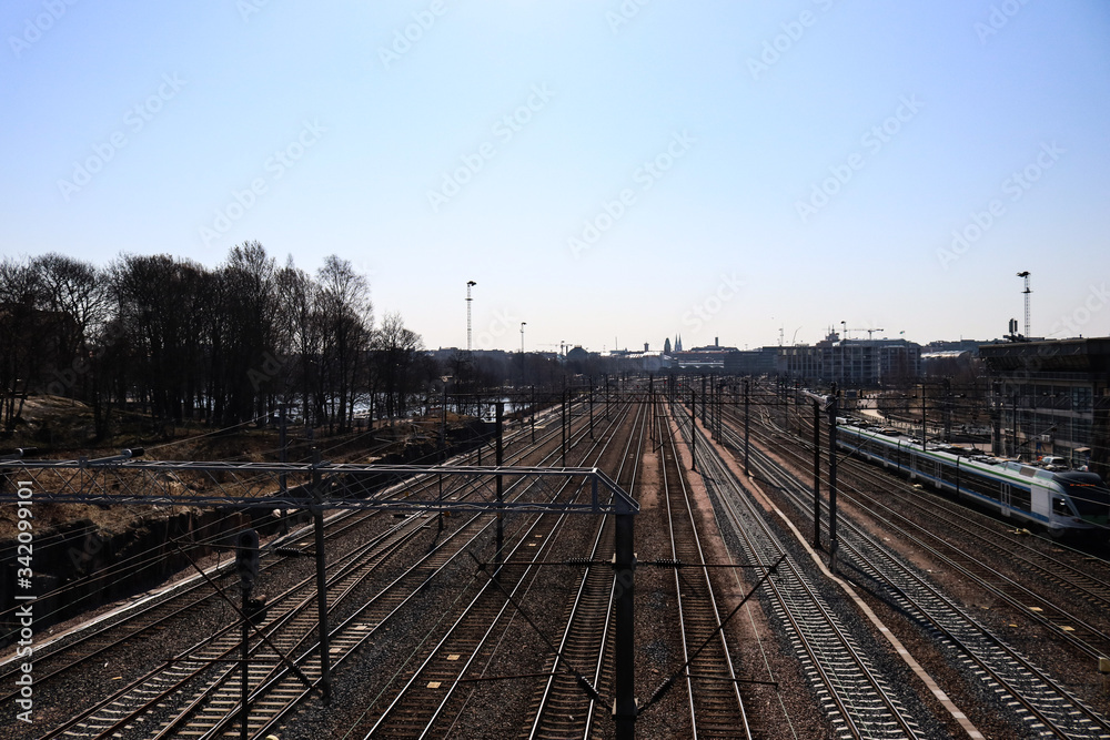 Empty railway