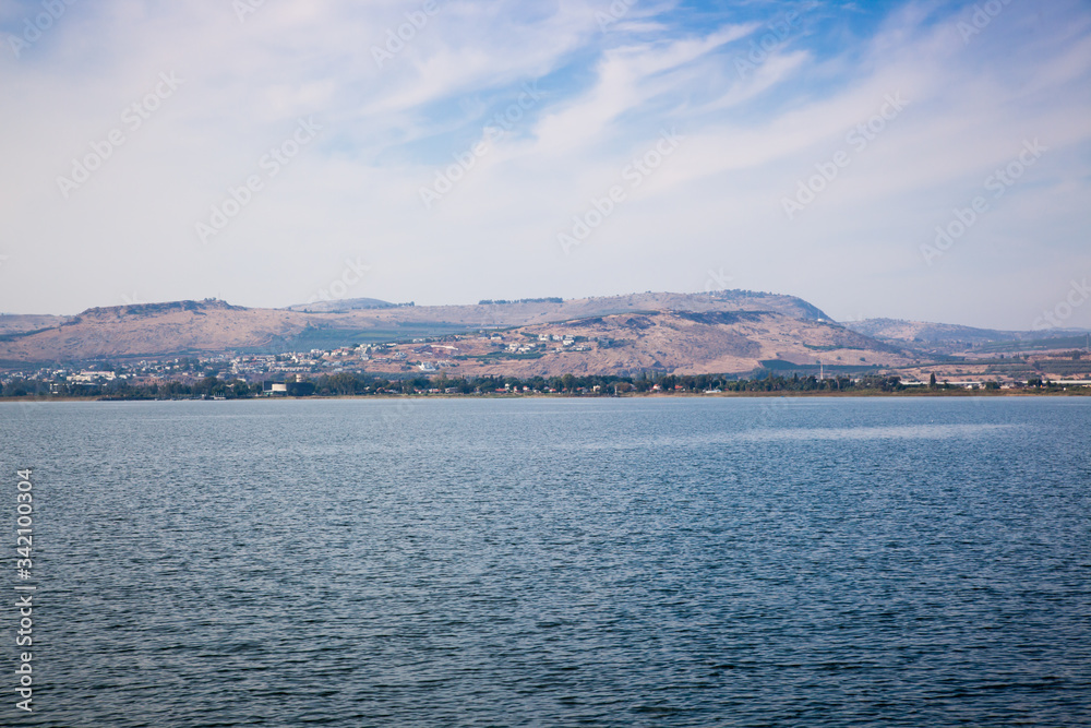 View from the Sea of Galilee 