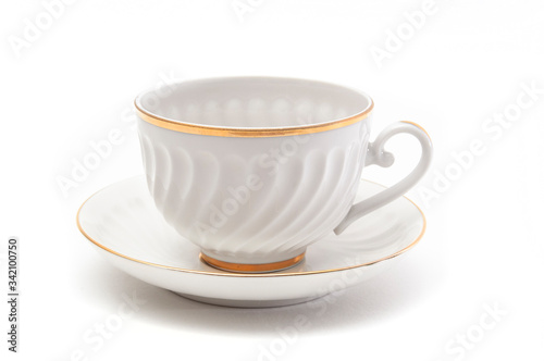 tea cup on a white background