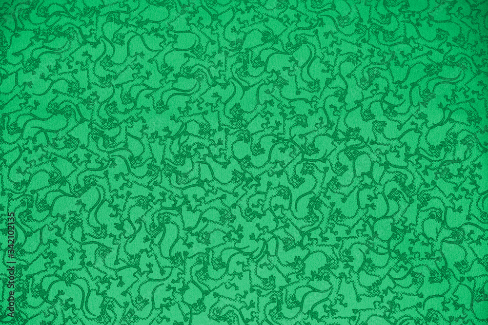 Bright green background with abstract pattern 