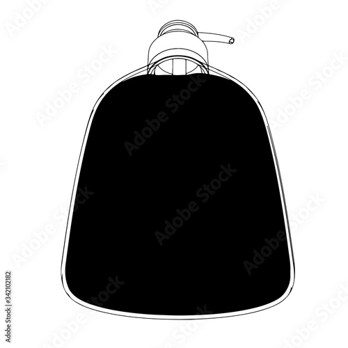 vector bottle with liquid soap disinfector on a white background different views