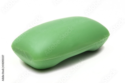 classic soap on a white background