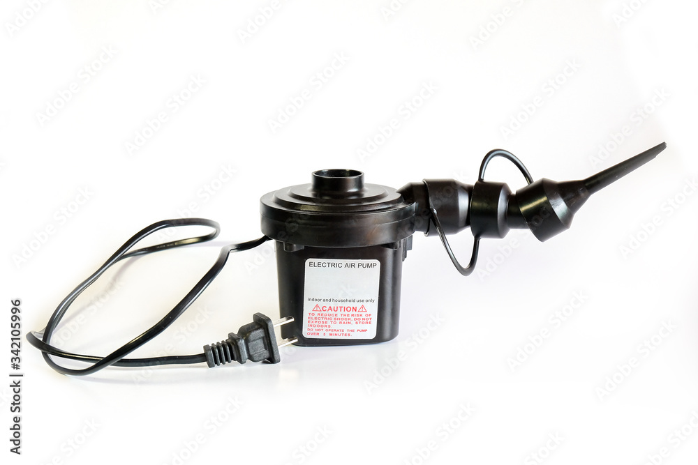 Electric air pump tool for inflating air pool or bed. Electric air pump tool for inflating air pool or bed.