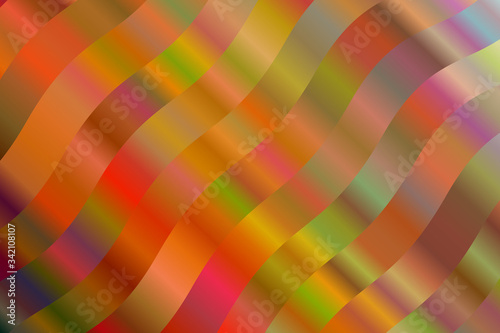 Red  yellow and brown waves abstract vector background. Simple pattern.