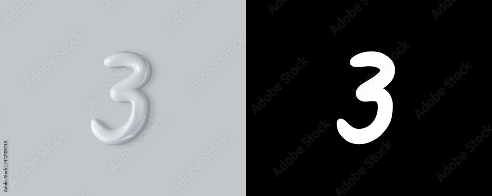 3d rendering of Cream alphabet, set of letters 3d rendering of Cream alphabet, set of letters