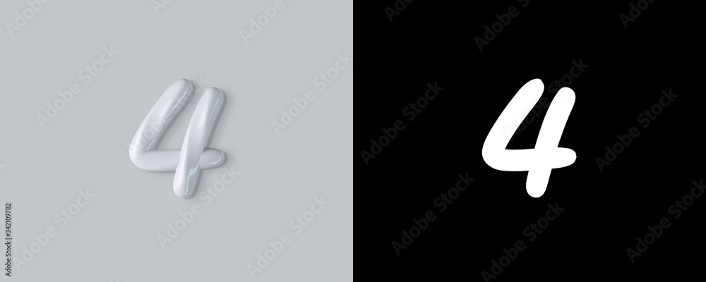 3d rendering of Cream alphabet, set of letters 3d rendering of Cream alphabet, set of letters