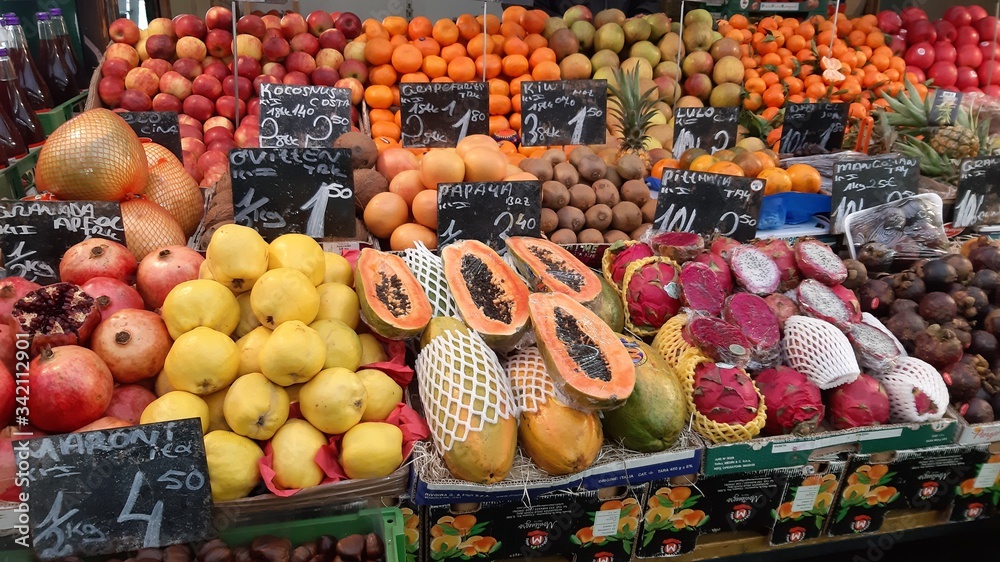 Fruits in a market