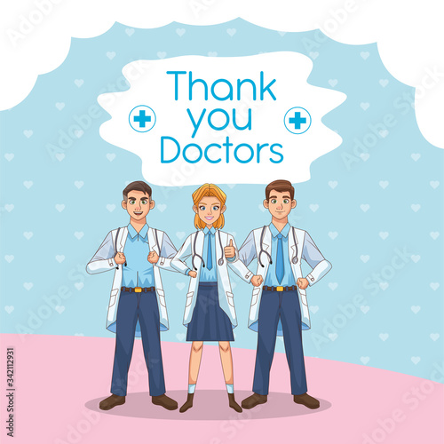 professionals doctors staff avatars characters