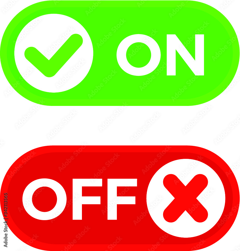 On Off switcher , Vector illustration , EPS10 On Off switcher , Vector illustration , EPS10