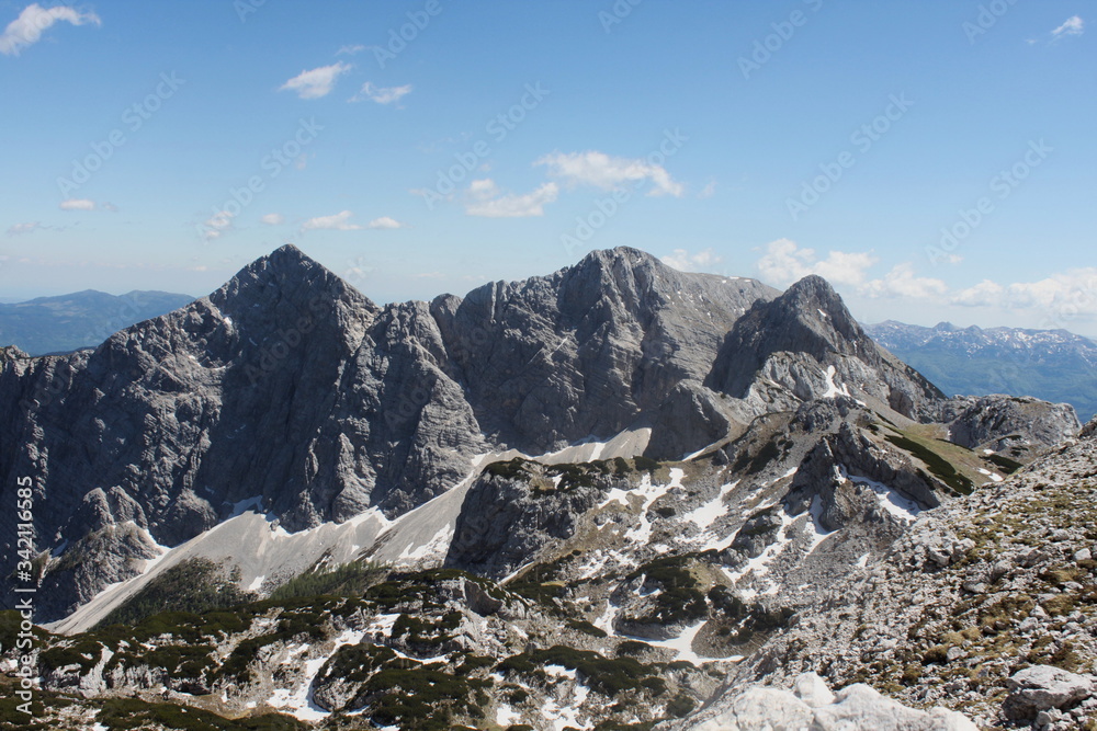 Slowenia Julian Alps. Mountain landscape in the alps.