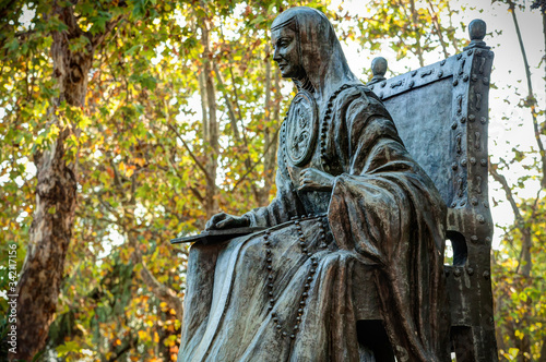 Statue of Sor Joan Agnes, in Madrid, Spain photo
