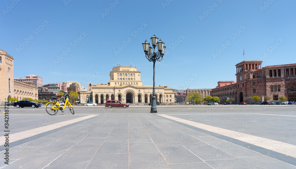 Fototapeta premium Yerevan City during Coronavirus pandemic