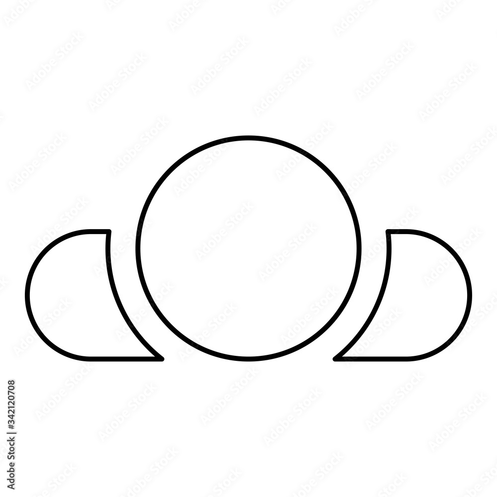 Man lying on back View head shoulders icon outline black color vector illustration flat style image Man lying on back View head shoulders icon outline black color vector illustration flat style image