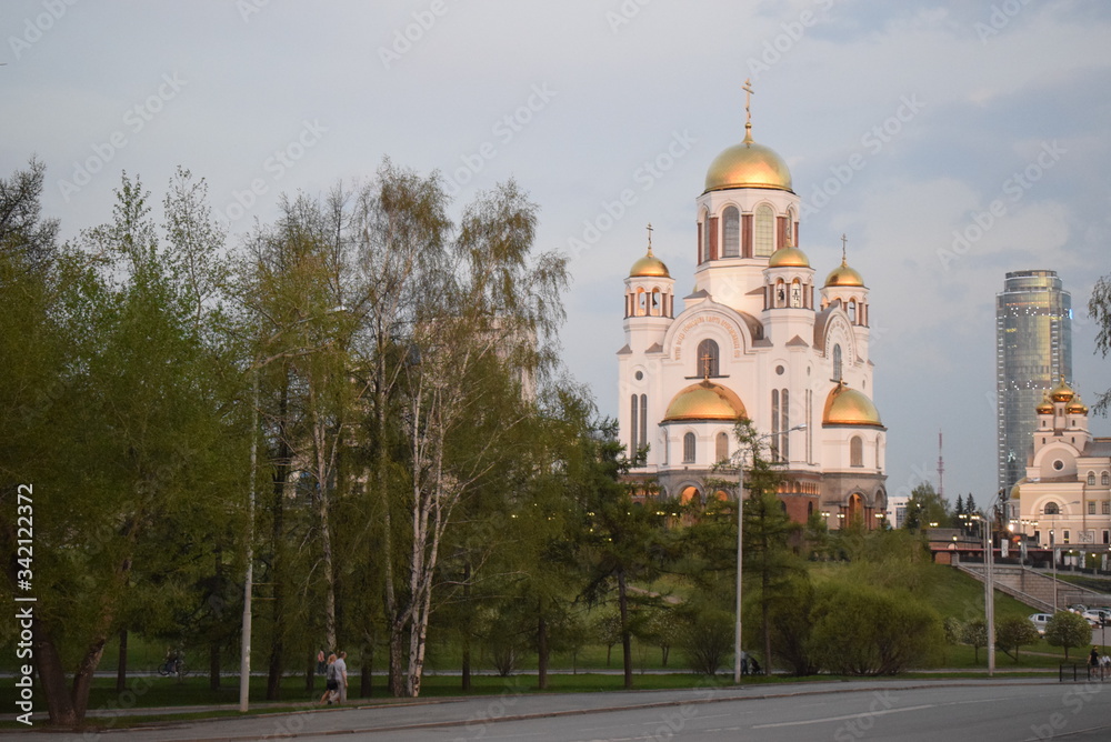 Architecture Orthodox church, temple, Yekaterinburg