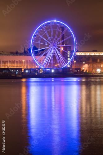 View of ferris wheel in Helsinki. Finland