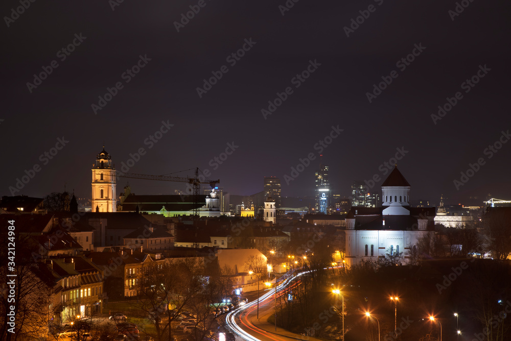 Panoramic view of Vilnius. Lithuania