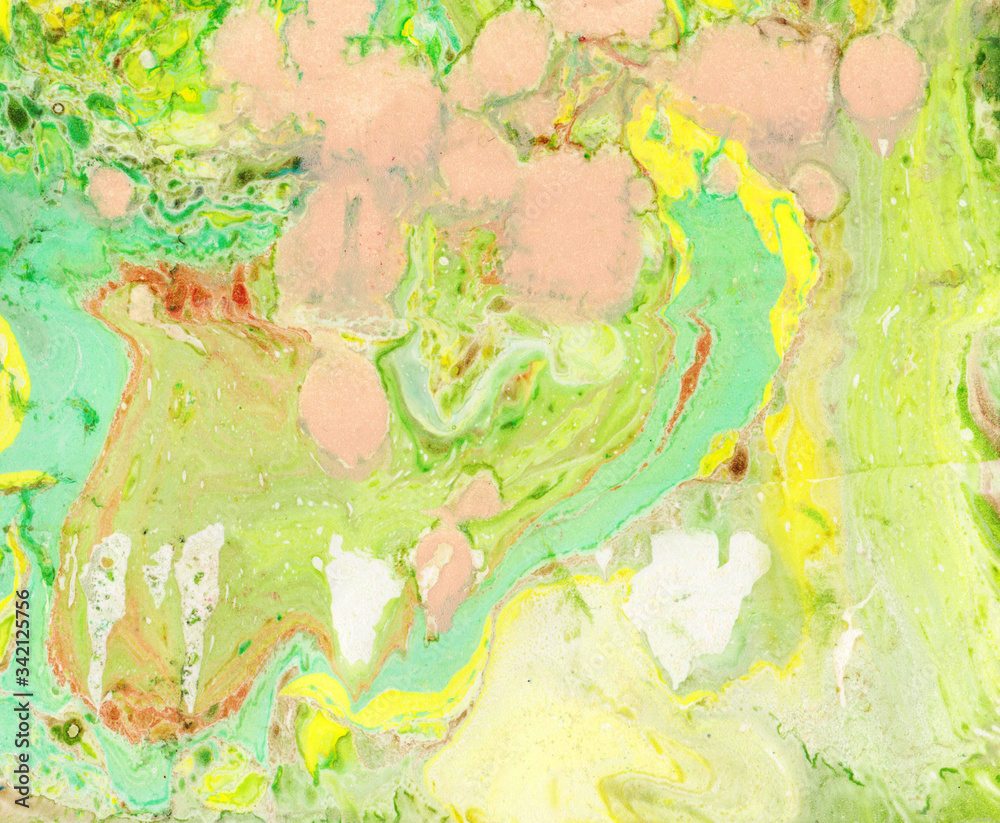 Abstract background oil stains of green color