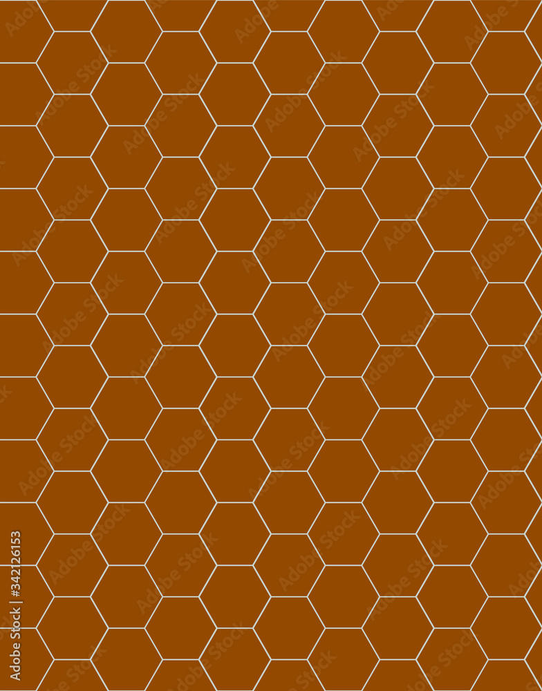 Honeycomb illustration for your desugn: textile, poster, wallpaper