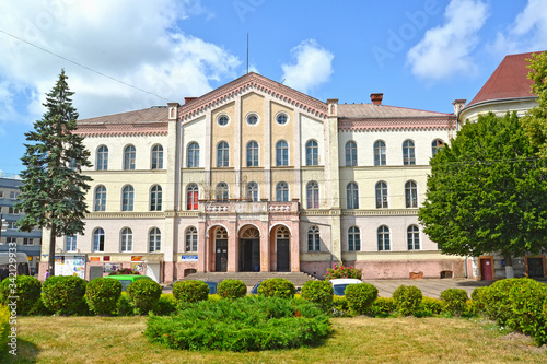 SOVETSK, RUSSIA - JULY 01, 2019: Former military court building (1868). Kaliningrad region © vodolej