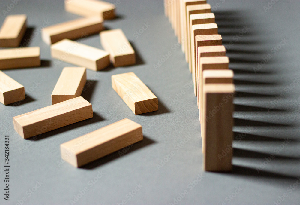 Blocks of wood isolated on grey background,Strategy game as a business plan. Blocks of wood isolated on grey background,Strategy game as a business plan.