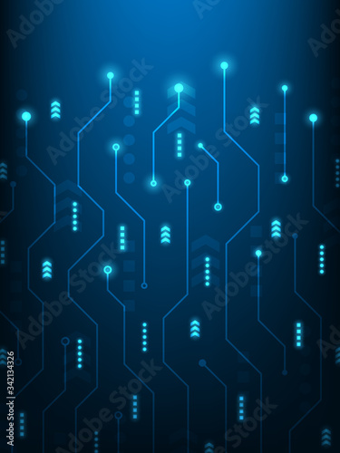 Abstract futuristic technology background, vector illustration