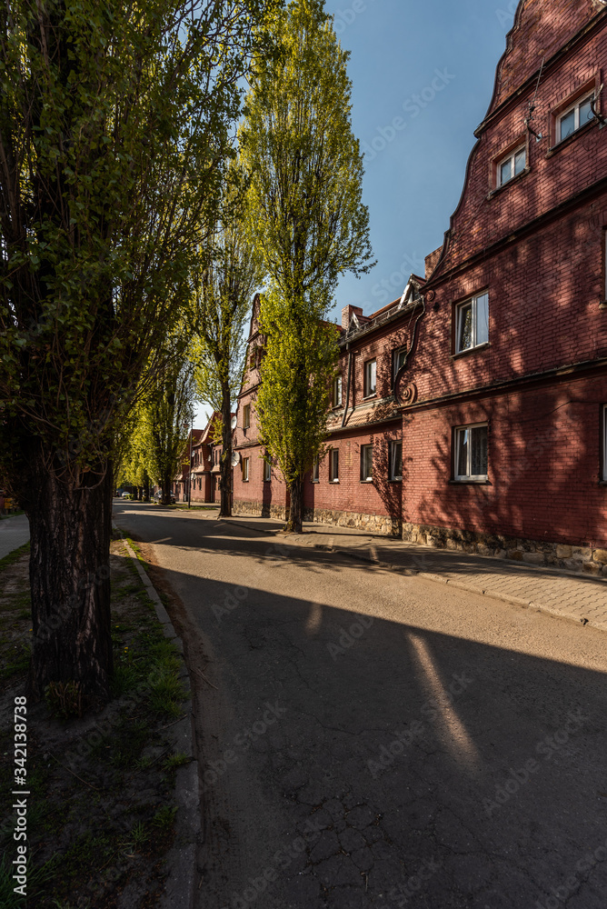 Ruda Śląska- stare wyremontowane osiedle górnicze - Śląsk