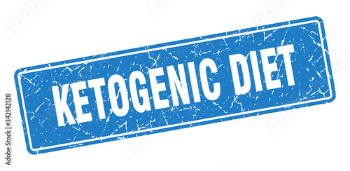 ketogenic diet stamp. ketogenic diet vintage blue label. Sign